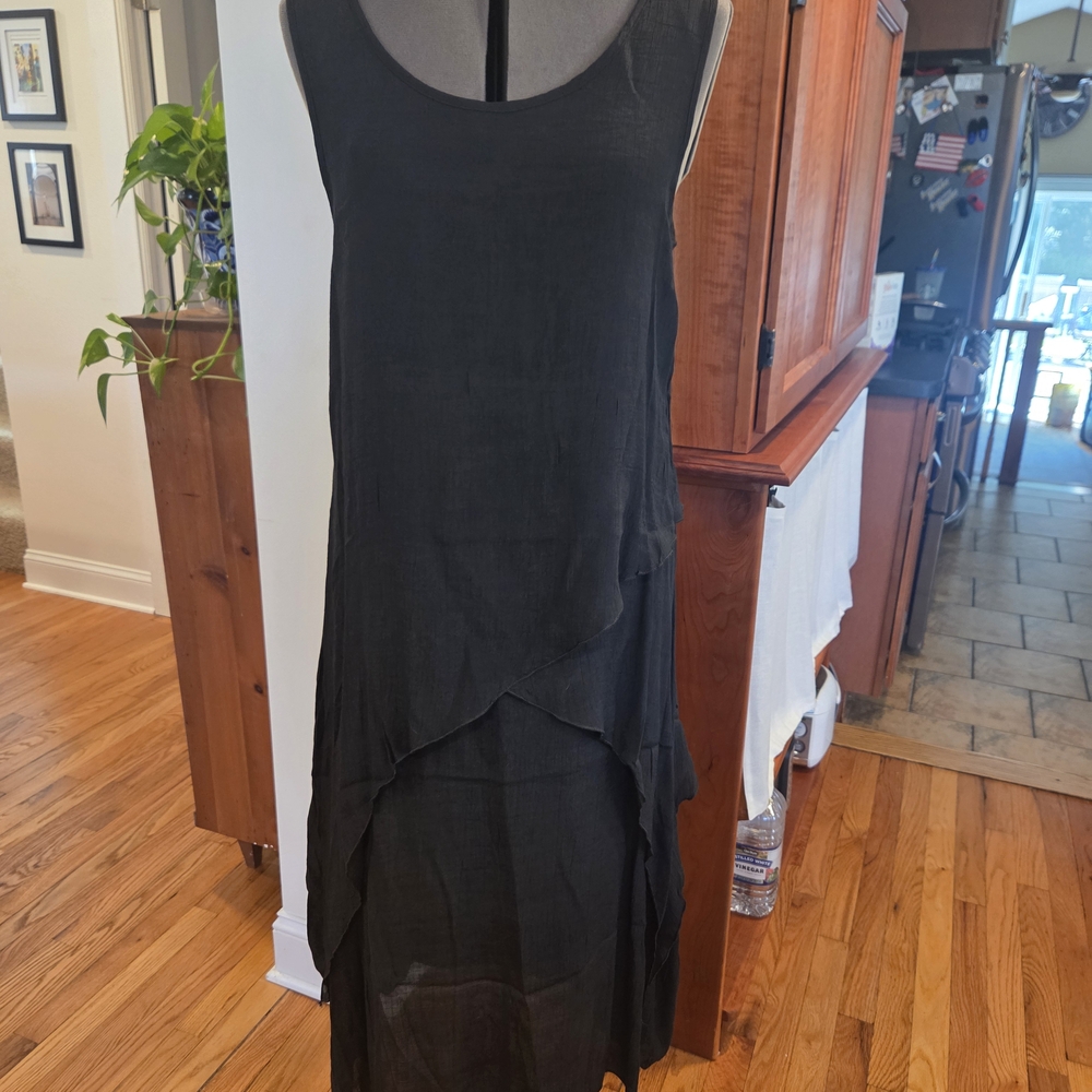 Exist Black High Low Sleeveless Pullover Dress